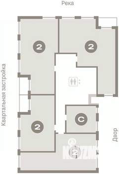 2-к квартира, вторичка, 114м2, 8/8 этаж