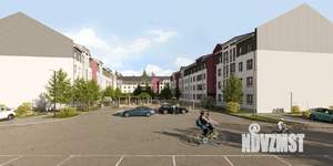 2-к квартира, строящийся дом, 57м2, 1/4 этаж