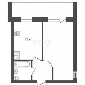 1-к квартира, вторичка, 35м2, 13/14 этаж