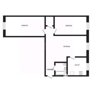 3-к квартира, вторичка, 54м2, 4/5 этаж
