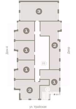 2-к квартира, вторичка, 55м2, 7/8 этаж