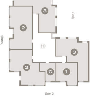 2-к квартира, вторичка, 91м2, 9/25 этаж