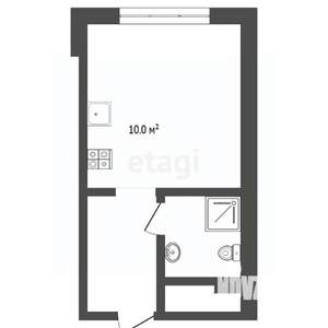 Студия квартира, вторичка, 22м2, 22/23 этаж