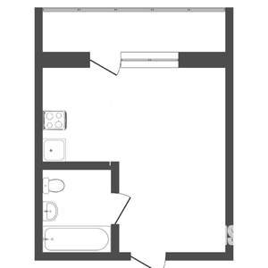 Студия квартира, вторичка, 20м2, 4/5 этаж