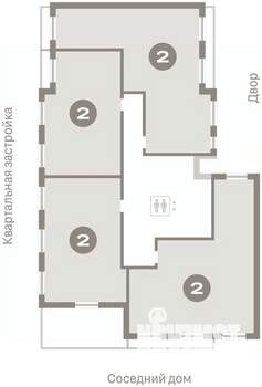 2-к квартира, вторичка, 91м2, 7/7 этаж