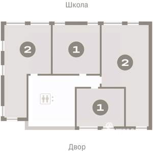 2-к квартира, вторичка, 65м2, 7/8 этаж