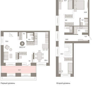 4-к квартира, вторичка, 162м2, 1/8 этаж