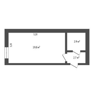 Студия квартира, вторичка, 25м2, 6/9 этаж