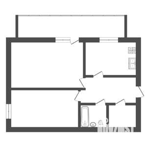 2-к квартира, вторичка, 47м2, 11/12 этаж