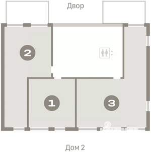 2-к квартира, вторичка, 84м2, 2/8 этаж