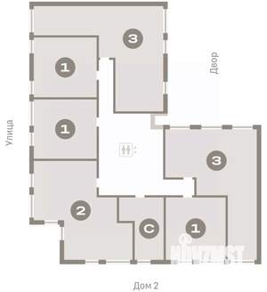 3-к квартира, вторичка, 94м2, 6/9 этаж