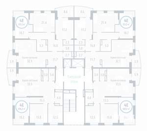 3-к квартира, сданный дом, 132м2, 1/17 этаж