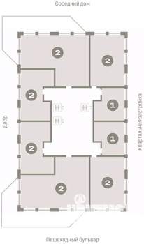 2-к квартира, вторичка, 62м2, 3/25 этаж