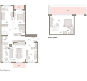 4-к квартира, вторичка, 181м2, 7/11 этаж
