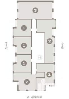 1-к квартира, вторичка, 43м2, 5/8 этаж
