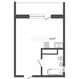 Студия квартира, вторичка, 33м2, 9/15 этаж