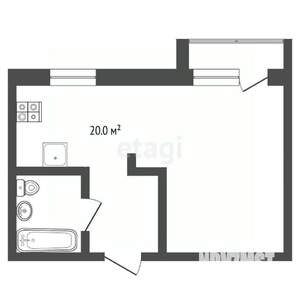 1-к квартира, вторичка, 31м2, 5/5 этаж