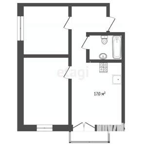 2-к квартира, вторичка, 58м2, 2/4 этаж