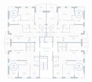 3-к квартира, сданный дом, 133м2, 1/17 этаж