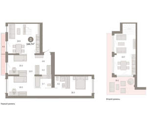 3-к квартира, вторичка, 145м2, 8/8 этаж