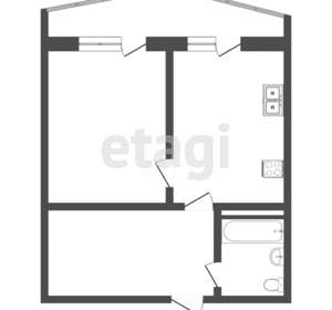1-к квартира, вторичка, 43м2, 2/19 этаж