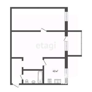 2-к квартира, вторичка, 45м2, 2/5 этаж