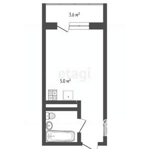 Студия квартира, вторичка, 25м2, 8/19 этаж