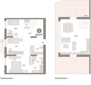 3-к квартира, вторичка, 145м2, 7/16 этаж