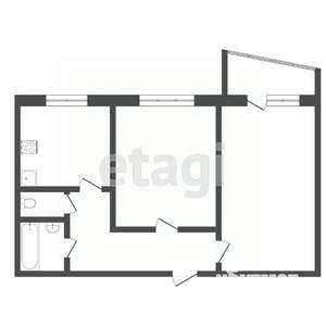 2-к квартира, вторичка, 51м2, 3/9 этаж