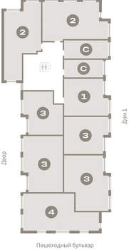 4-к квартира, вторичка, 131м2, 3/8 этаж