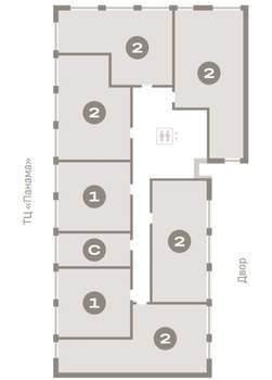 2-к квартира, вторичка, 73м2, 2/9 этаж