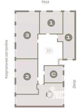 2-к квартира, вторичка, 63м2, 4/8 этаж