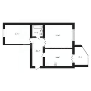 2-к квартира, вторичка, 69м2, 14/14 этаж