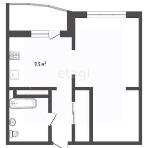 1-к квартира, вторичка, 41м2, 14/14 этаж