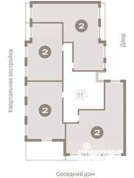2-к квартира, вторичка, 91м2, 7/7 этаж