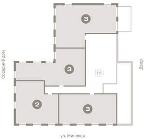 2-к квартира, вторичка, 96м2, 2/16 этаж