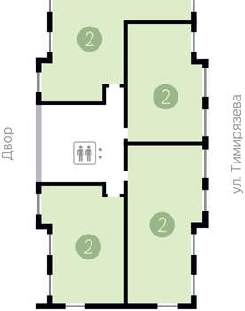 2-к квартира, вторичка, 85м2, 8/16 этаж