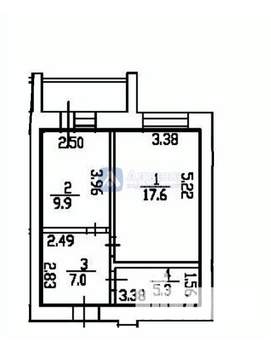 1-к квартира, вторичка, 40м2, 15/16 этаж