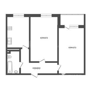 2-к квартира, вторичка, 53м2, 3/10 этаж