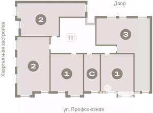 3-к квартира, вторичка, 93м2, 4/10 этаж
