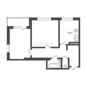 2-к квартира, вторичка, 59м2, 7/17 этаж