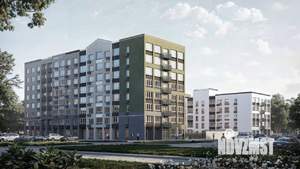 1-к квартира, строящийся дом, 37м2, 2/8 этаж