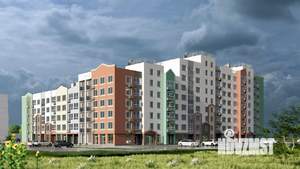 1-к квартира, строящийся дом, 37м2, 5/8 этаж
