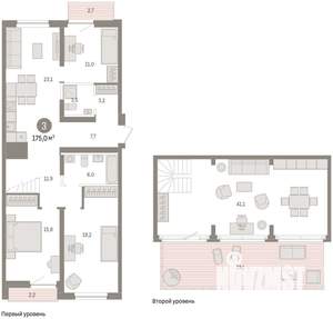 3-к квартира, вторичка, 175м2, 10/10 этаж