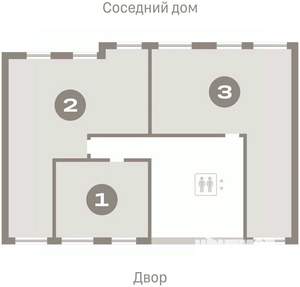 3-к квартира, вторичка, 84м2, 4/9 этаж