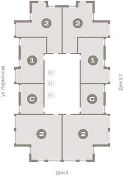 2-к квартира, вторичка, 79м2, 12/25 этаж