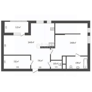 1-к квартира, вторичка, 71м2, 18/19 этаж