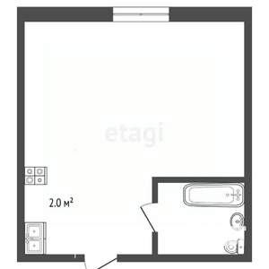Студия квартира, вторичка, 14м2, 5/5 этаж