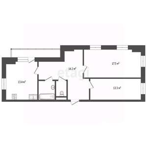 2-к квартира, вторичка, 65м2, 10/22 этаж