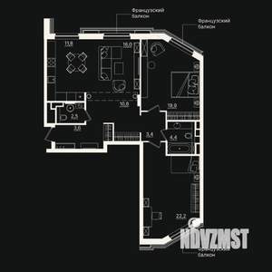 3-к квартира, вторичка, 95м2, 5/7 этаж